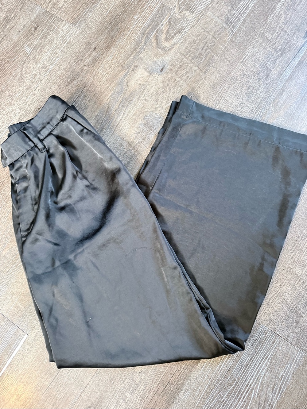 Women’s Satin Pants  Black Dress Pants - Classic Tailored Trousers